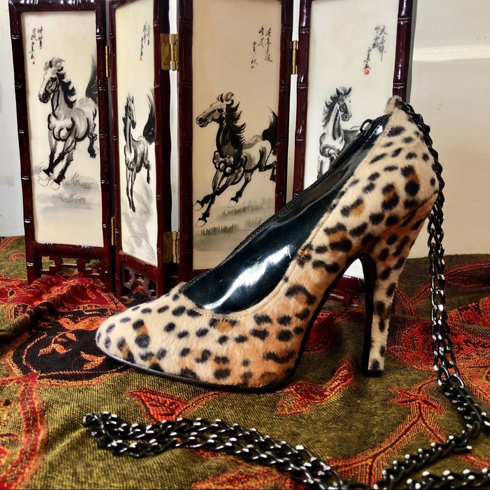 Rare Vintage 80’s Bad To The Bone High Heel Purse